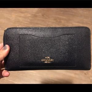 Dark Blue Coach Wallet